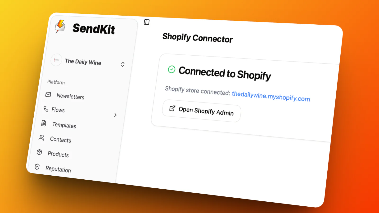 SendKit Dashboard Preview